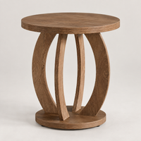 Table d’appoint ronde Anduze bois brun