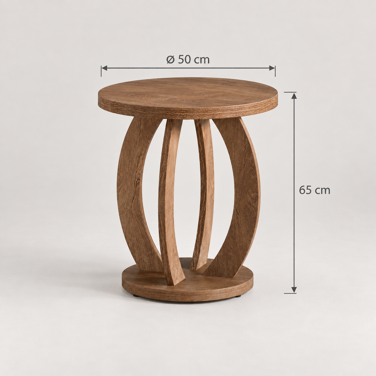 Dimensions de la table d'appoint Anduze : Ø 50 x H 65 cm