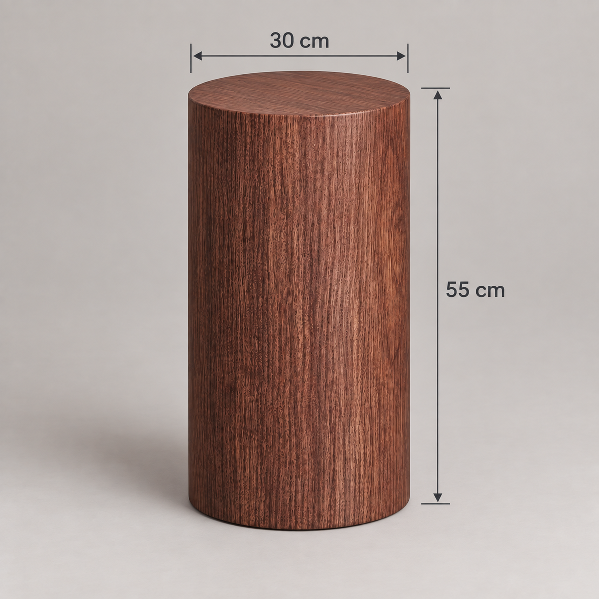 Dimensions de la table d'appoint Ré : Ø 30 x H 55 cm